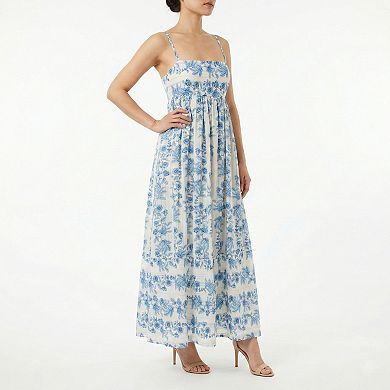 Women's Maison Tara Floral Print Babydoll Midi Dress