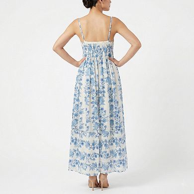 Women's Maison Tara Floral Print Babydoll Midi Dress