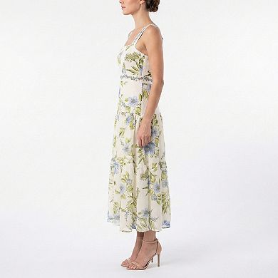 Women's Maison Tara Floral Print Voile Maxi Dress