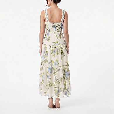 Women's Maison Tara Floral Print Voile Maxi Dress