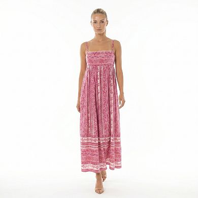 Women's Maison Tara Printed Babydoll Maxi Dress