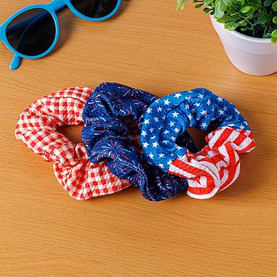 Stars & Stripes Scrunchies 3-Pack