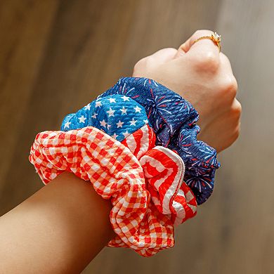 Stars & Stripes Scrunchies 3-Pack