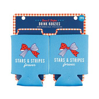 2 pk 4th of July Drink Koozies