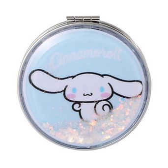 Jacmel Hello Kitty Cinnamoroll Double Sided Glitter Round Travel Mirror