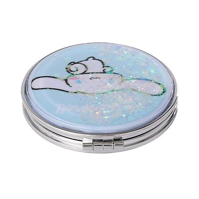 Jacmel Hello Kitty Cinnamoroll Double Sided Glitter Round Travel Mirror