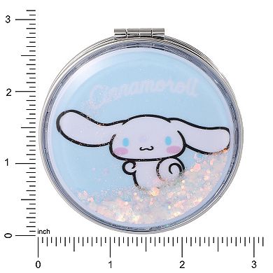 Jacmel Hello Kitty Cinnamoroll Double Sided Glitter Round Travel Mirror