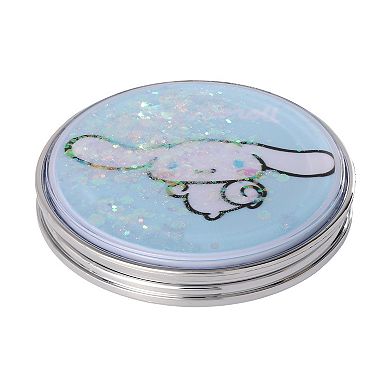 Jacmel Hello Kitty Cinnamoroll Double Sided Glitter Round Travel Mirror