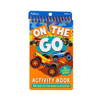 Pulsar On-The-Go 40-Page Trucks & Stickers Activity Book
