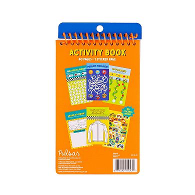 Pulsar On-The-Go 40-Page Trucks & Stickers Activity Book