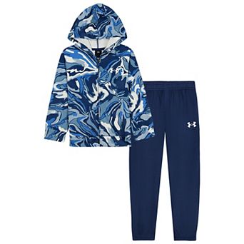 Boys 4-7 Under Armour Blue Marble Hoodie & Pants Set