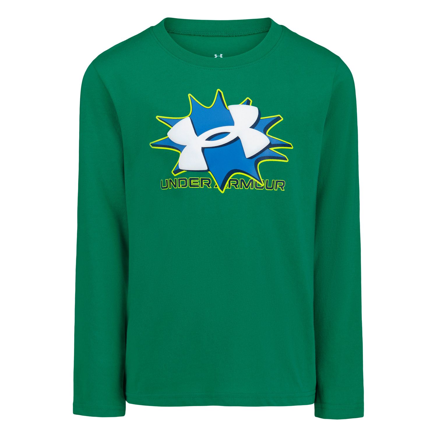 Футболка Under Armour Retro Logo Long Sleeve для мальчиков — фото 1