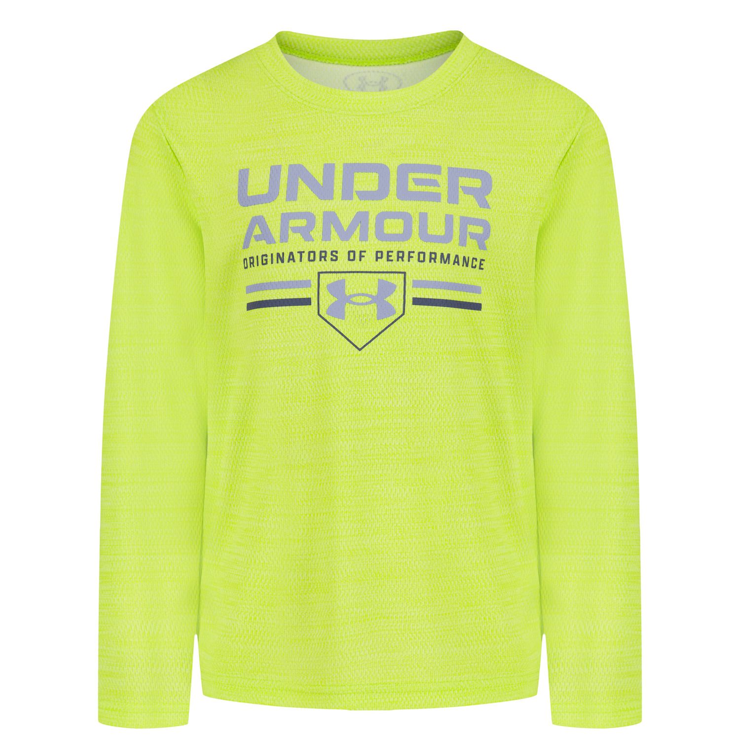 Топ Under Armour с логотипом из сетки Twist, длинный рукав, для мальчиков 4-7