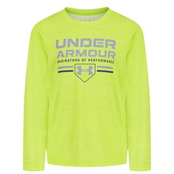 Boys 4-7 Under Armour Long Sleeve Twist Mesh Logo Top