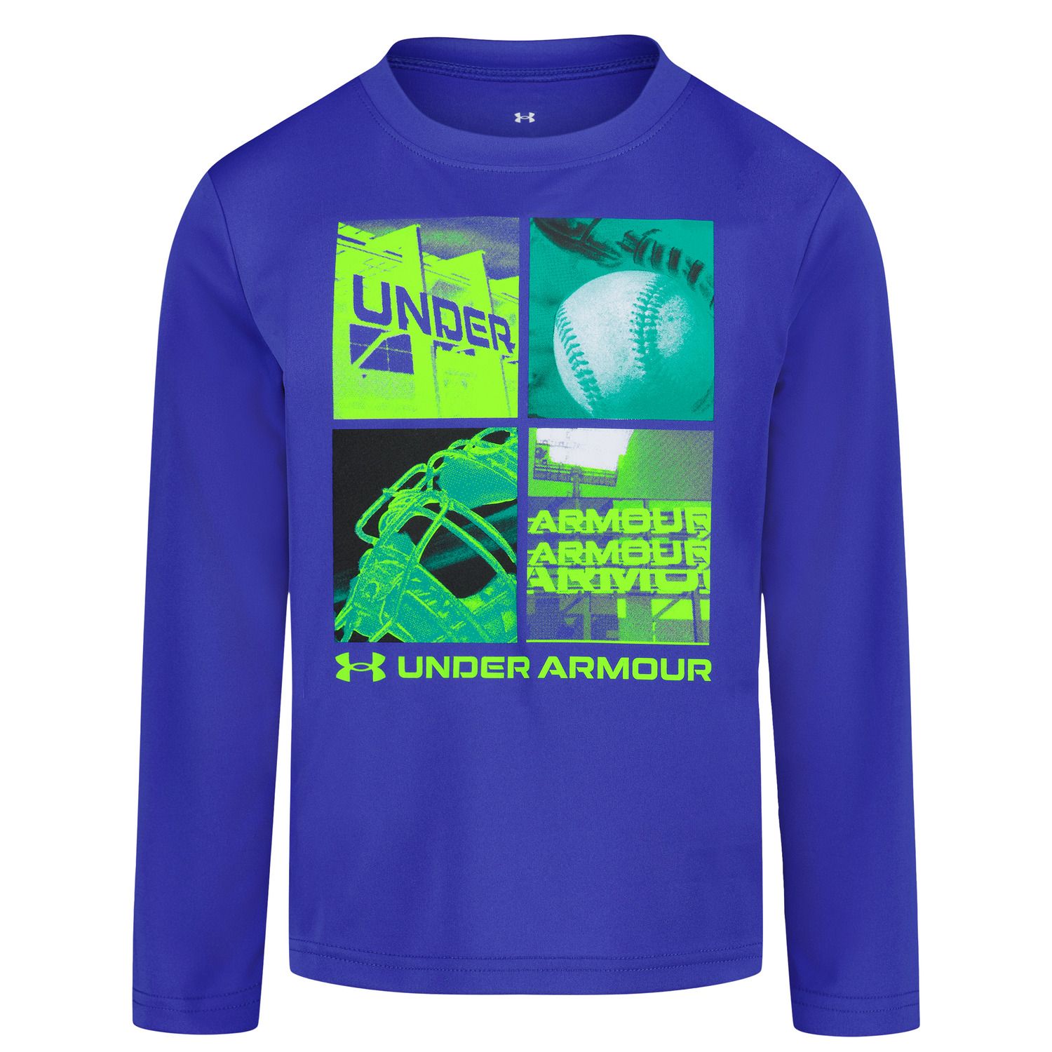 Футболка Under Armour Baseball Long Sleeve Graphic для мальчиков — фото 1