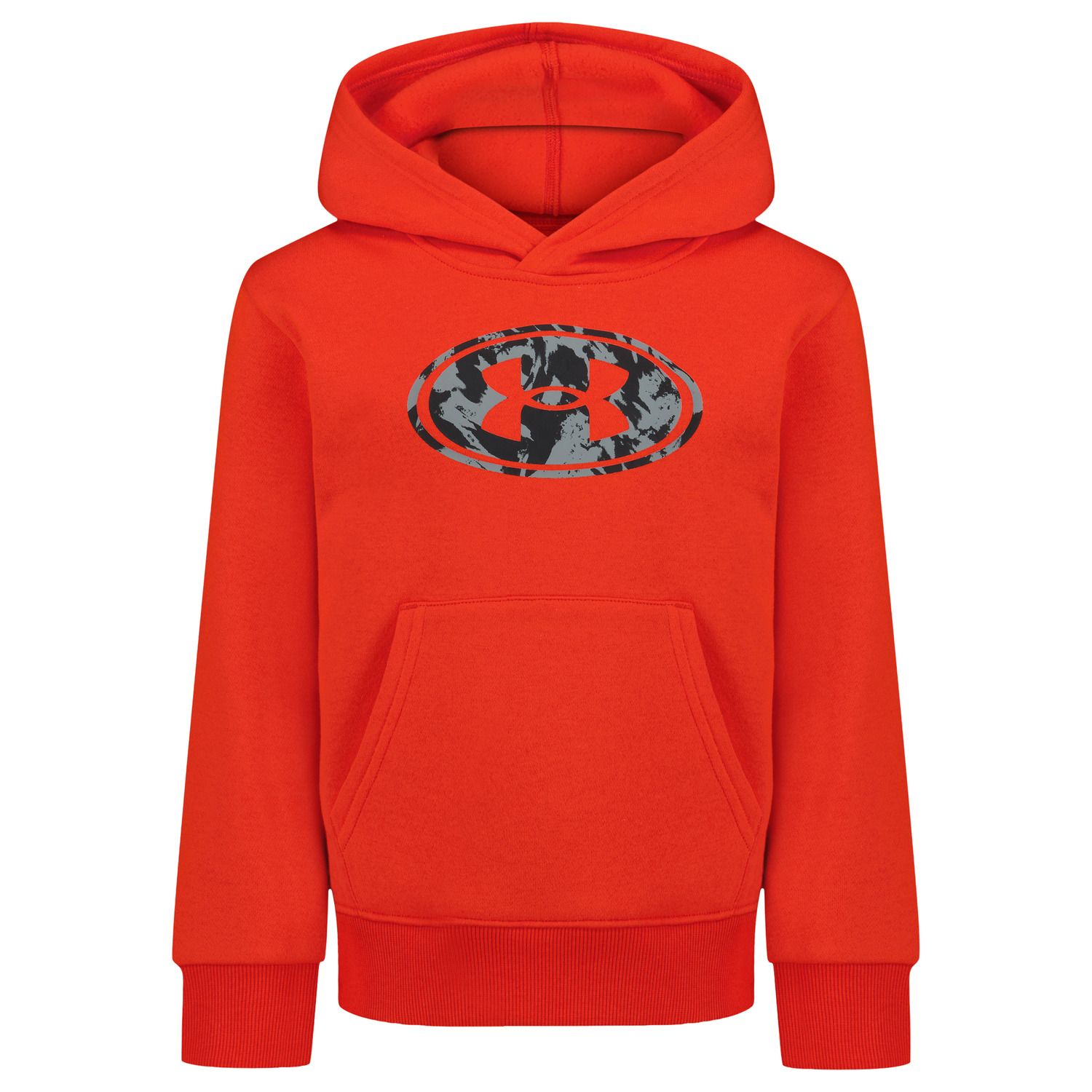 Худи Under Armour Rival Print Fill для мальчиков, цвет: Красный