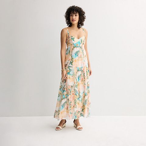 Женские платья Taylor Women's Taylor Tiered Watercolor Dress