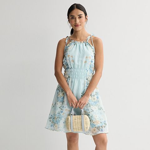 Женские платья Taylor Women's Taylor Floral Halter Mini Dress