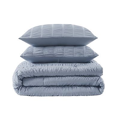 510 Design Taran Ruched Textured Comforter Set with Shams
