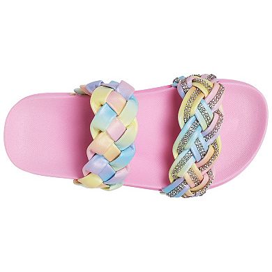 Elli by Capelli Kids Braided Strap Fashion Slides