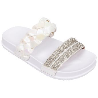 Elli by Capelli Kids Braided Strap Fashion Slides