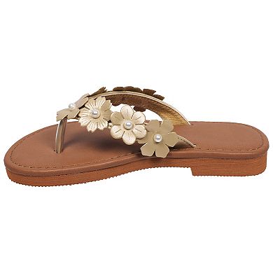 Elli by Capelli Kids 3D Flower Detail Flip-Flops