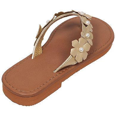 Elli by Capelli Kids 3D Flower Detail Flip-Flops