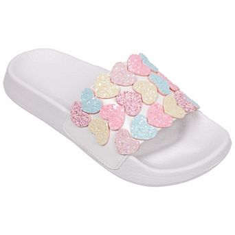 Elli by Capelli Kids 3D Heart Upper Fashion Slides