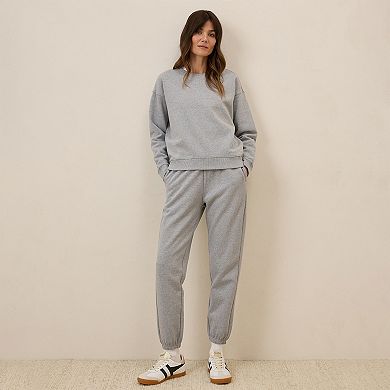 Cloud Brushed Fleece Crew Sweatshirt Made With Organic Cotton