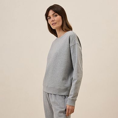 Cloud Brushed Fleece Crew Sweatshirt Made With Organic Cotton