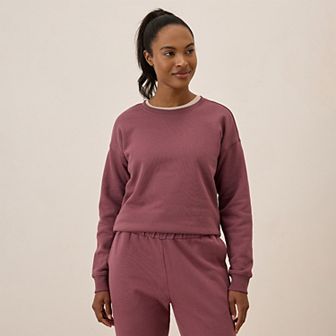 Cloud Brushed Fleece Crew Sweatshirt Made With Organic Cotton