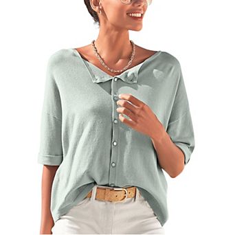 Lascana Women's Oversized Reversible Sweater