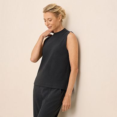 Airplane Mock Neck Shell Made With Organic Cotton