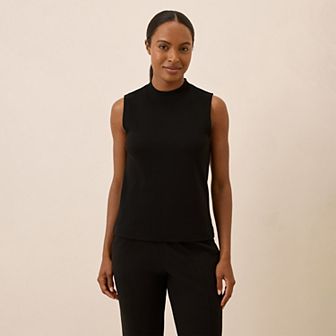 Airplane Mock Neck Shell Made With Organic Cotton