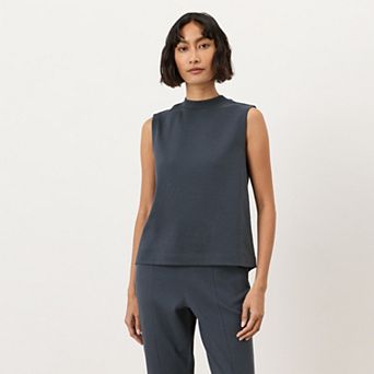 Organic Cotton Airplane Mock Neck Shell