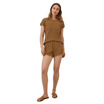 Beachside Linen Crochet Short Made With Organic Cotton