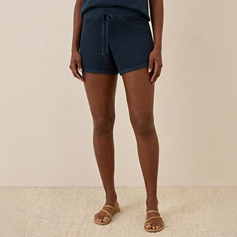 Beachside Linen Crochet Short Made with Organic Cotton