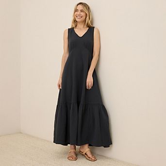 Organic Cotton Coastal Double Gauze Beach To Brunch Dress