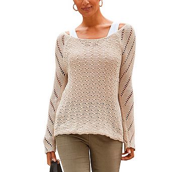 Lascana Women's Open Knit Sweater