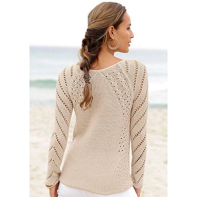 Lascana Women's Open Knit Sweater