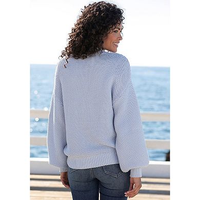 Lascana Women's Mock Neck Knitted Sweater