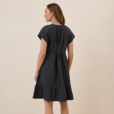 Coastal Double Gauze Breezy Dress Made With Organic Cotton