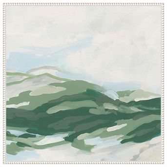Emerald Foothills II by June Erica Vess Framed Canvas Wall Art Print