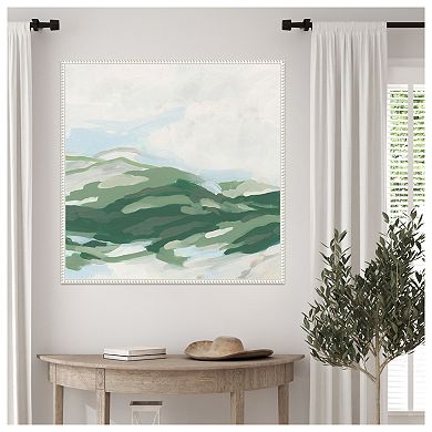 Emerald Foothills II by June Erica Vess Framed Canvas Wall Art Print