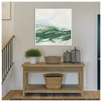Emerald Foothills II by June Erica Vess Framed Canvas Wall Art Print