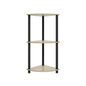 3 tier Wood Household Shelving Unit(15.67 in W x 29.72 in H x 15.67 in D)