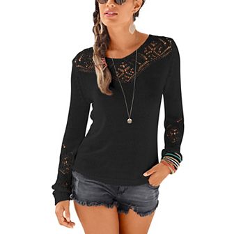 Lascana Women's Ajour Knit Detail Sweater