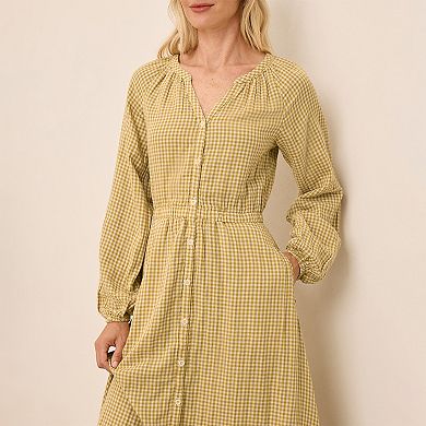 Coastal Double Gauze Boho Midi Dress