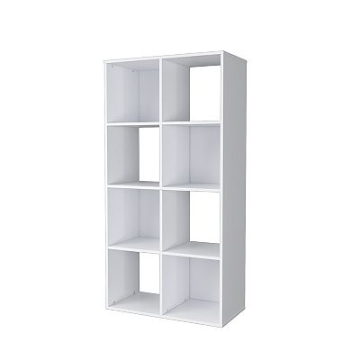 46.46 in. Tall Wood 4-Shelf Etagere Bookcase