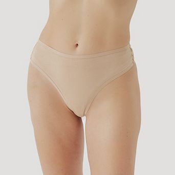 Everyday High Rise Thong 6-Pack Made with Organic Cotton